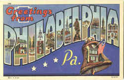 Greetings From Philadelphia Pennsylvania Postcard Postcard