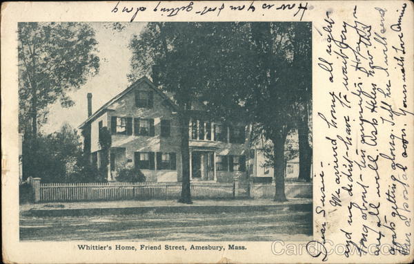 Whittier's Home, Friend Street Amesbury Massachusetts