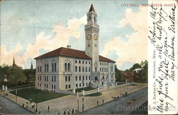 View of City Hall Worcester Massachusetts