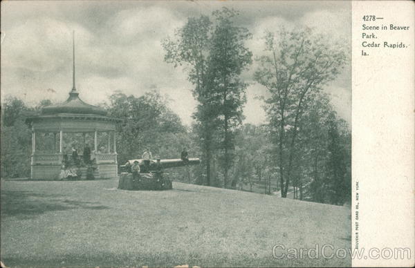 Scene in Beaver Park Cedar Rapids Iowa