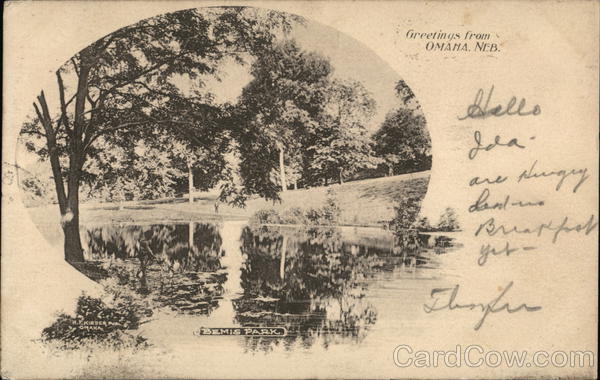 Greetings from Omaha, Neb Nebraska