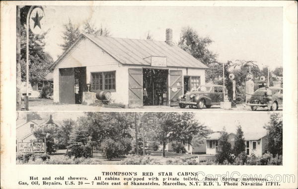 Thompson's Red Star Cabins Marcellus New York