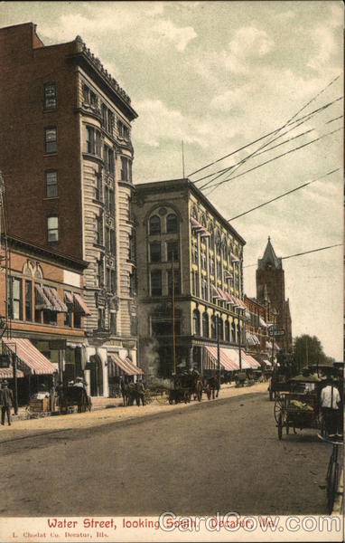 Water Street Looking South Decatur Illinois