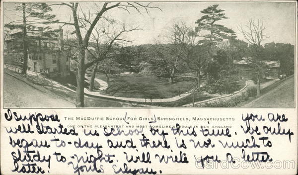 The MacDuffie School for Girls Springfield Massachusetts