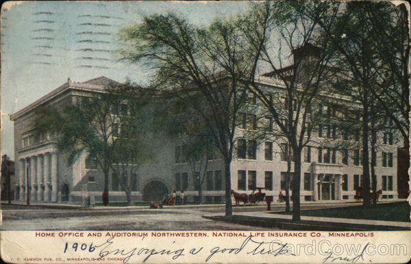 Home Office and Auditorium Northwestern, National Life Insurance Co. Minneapolis Minnesota