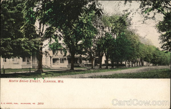 North Broad Street, Elkhorn, Wis. Wisconsin