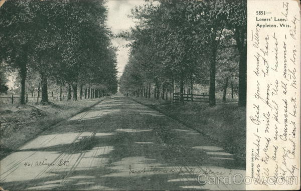 Lovers' Lane Appleton Wisconsin
