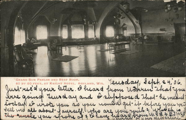 Grnad Sun parlor and Rest Room Ashland Wisconsin