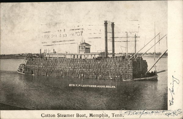Cotton Steamer Boat Memphis Tennessee