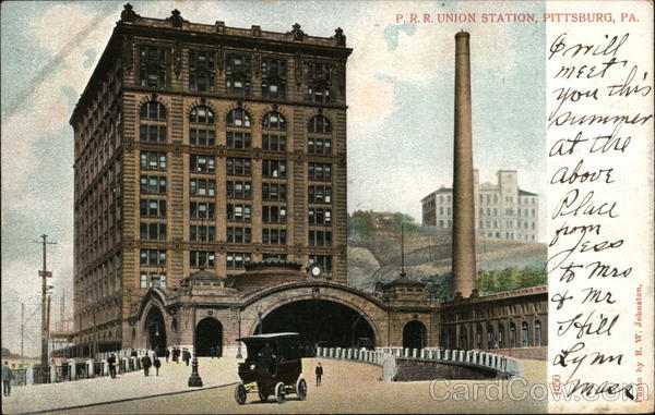 P.R.R. Union Station Pittsburgh Pennsylvania