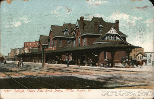 Lehigh Valley Rail Road Depot Wilkes-Barre Pennsylvania