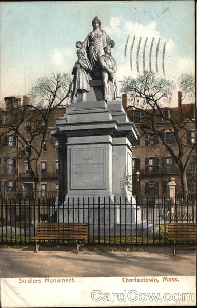 Soldiers Monument Charlestown Massachusetts