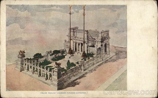 Italian Pavilion, Louisiana Purchase Exposition 1904 St. Louis Worlds Fair