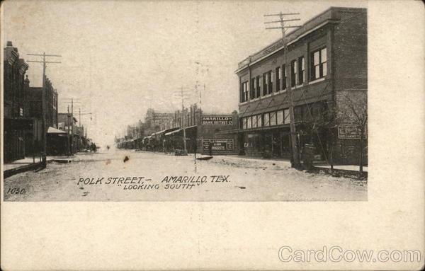 Polk Street Looking Couth Amarillo Texas