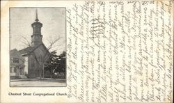 Chestnut Street Congregational Church Boston, MA Postcard Postcard Postcard