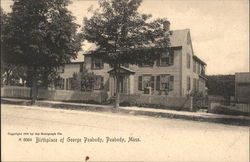 Birthplace of George Peabody Massachusetts Postcard Postcard Postcard