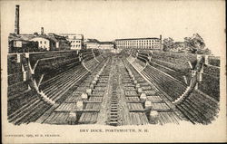 Dry Dock Portsmouth, NH Postcard Postcard Postcard