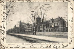 American Waltham Watch Factory, North View Massachusetts Postcard Postcard Postcard