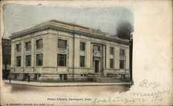 Public Library Davenport, IA Postcard Postcard Postcard