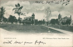 Washington Square Cedar Rapids, IA Postcard Postcard Postcard