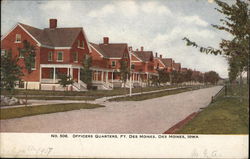 Officers Quarters, Ft. Des Moines Postcard