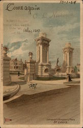 Entrance to Kingsbury Place St. Louis, MO 1904 St. Louis Worlds Fair Postcard Postcard Postcard