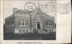 Public Library, Vinton, Iowa Postcard