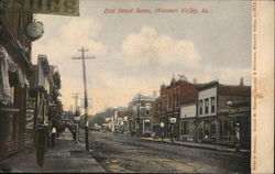 Erie Street Scene Missouri Valley, IA Postcard Postcard Postcard