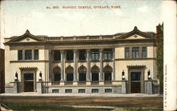 Masonic temple Postcard