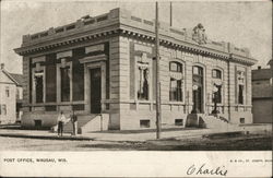 Post Office Wausau, WI Postcard Postcard Postcard