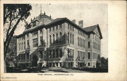 High School Jacksonville, IL Postcard Postcard Postcard