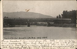 The Old Bridge, 1813-1905 Middleburgh, NY Postcard Postcard Postcard