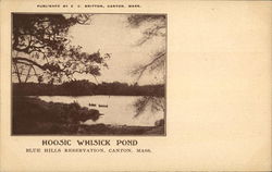 Hoosic Whicick Pond, Blue Hills Reservation Canton, MA Postcard Postcard Postcard