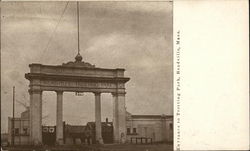 Entrance to Trotting Park Postcard