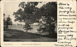 Hudson Park New Rochelle, NY Postcard Postcard Postcard