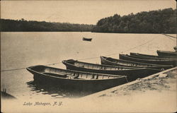 Boats on Lake Postcard
