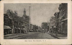 Main Street New Rochelle, NY Postcard Postcard Postcard