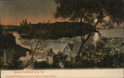 Sunset Christmas Cove, ME Postcard Postcard Postcard