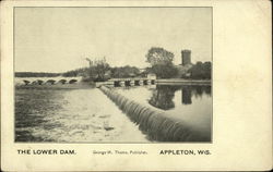 The Lower Dam Appleton, WI Postcard Postcard Postcard