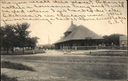 C. & N. W. Ry Depot Ripon, WI Postcard Postcard Postcard