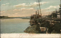 Scene on Mohawk River Amsterdam, NY Postcard Postcard Postcard