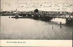 Third Street Bridge Bay City, MI Postcard Postcard Postcard