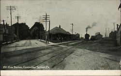 Erie Station Cambridge Springs, PA Postcard Postcard 