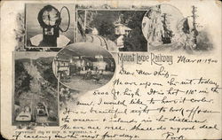 Mount Lowe Railway Trains, Railroad Postcard Postcard Postcard