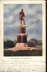 View of Burns' Statue, City Park Postcard