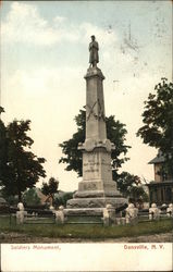 View of Soldiers Monument Postcard