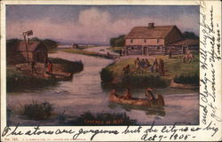 Chicago in 1833 Illinois Postcard Postcard Postcard