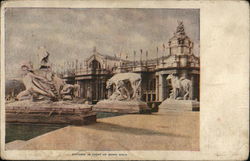 Statuary in front of Grand Basin 1904 St. Louis Worlds Fair Postcard Postcard Postcard