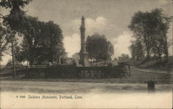 Soldiers Monument, Portland, Conn. Connecticut Postcard Postcard Postcard