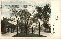 Grand Boulevard North from 51 Street Postcard